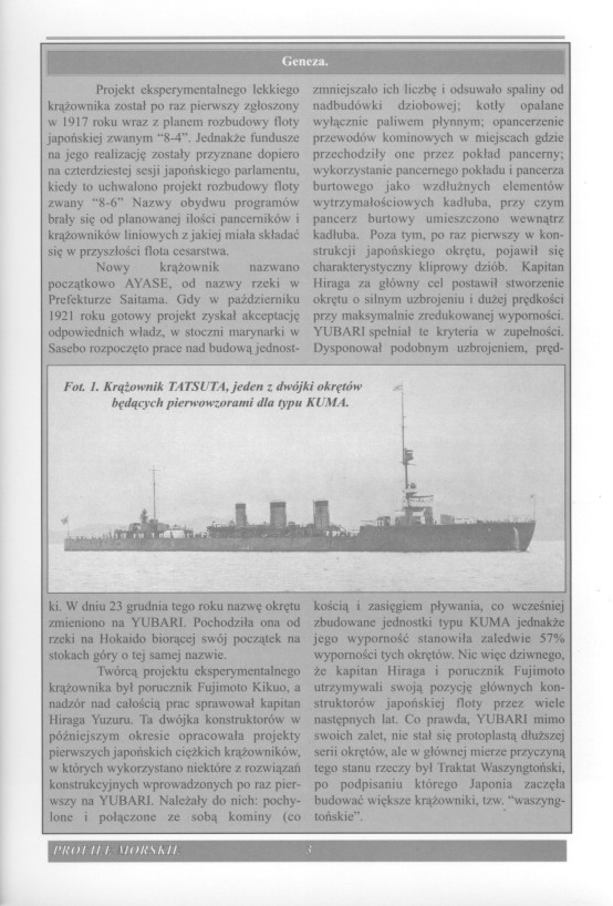 旧日本海军夕张级轻巡洋舰YUBARILightCruiser