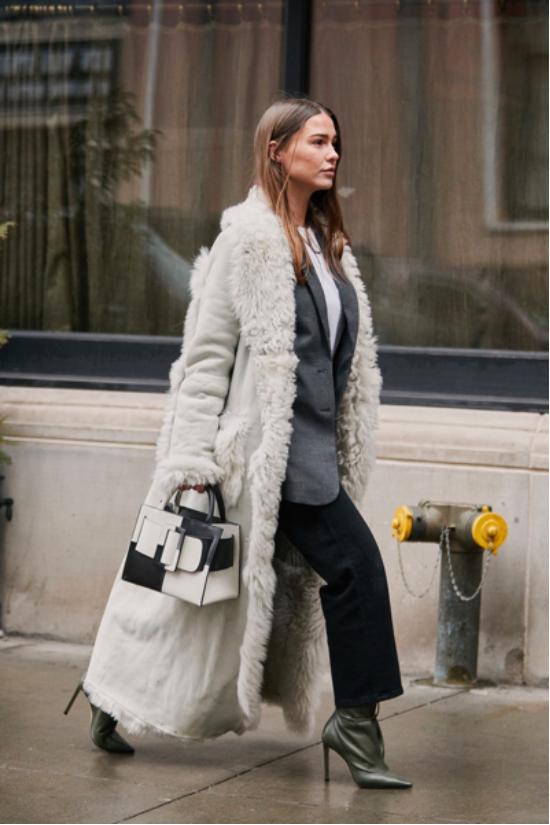 秋冬高级感穿搭淡粉色,奶油色系可爱的穿搭