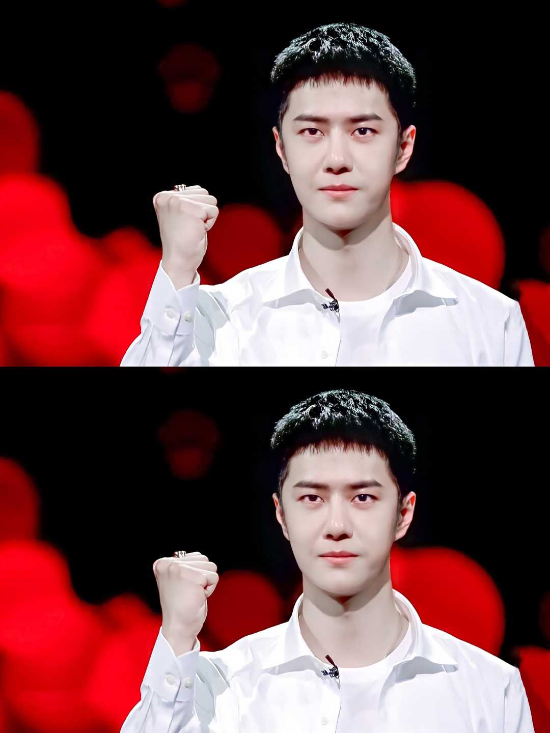 王一博安踏奥运会短袖,王一博奥运宣传片七彩衣服