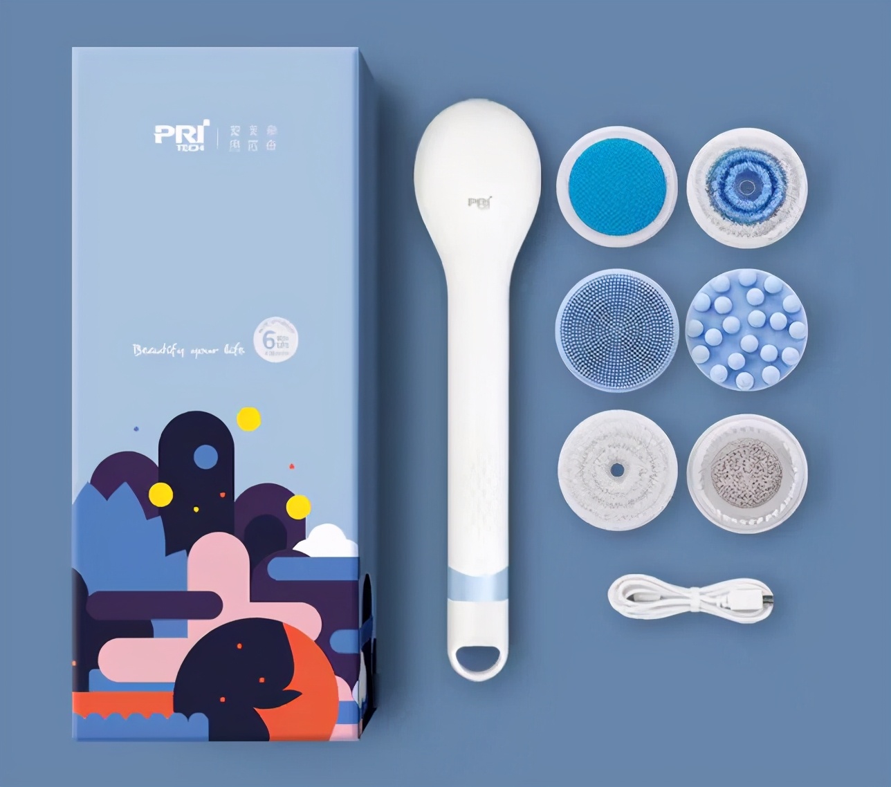 秋冬换个电动澡刷，深入清洁美肤，按摩从头爽到脚