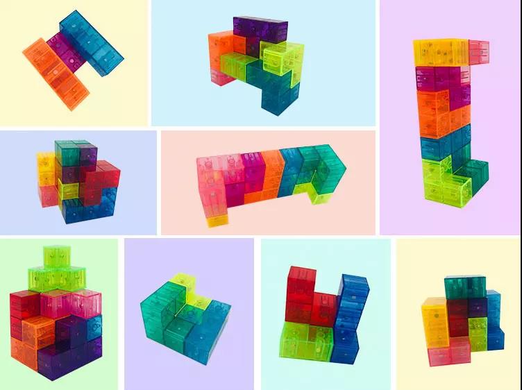 一个魔方有多少种可能,24段魔方各种形状