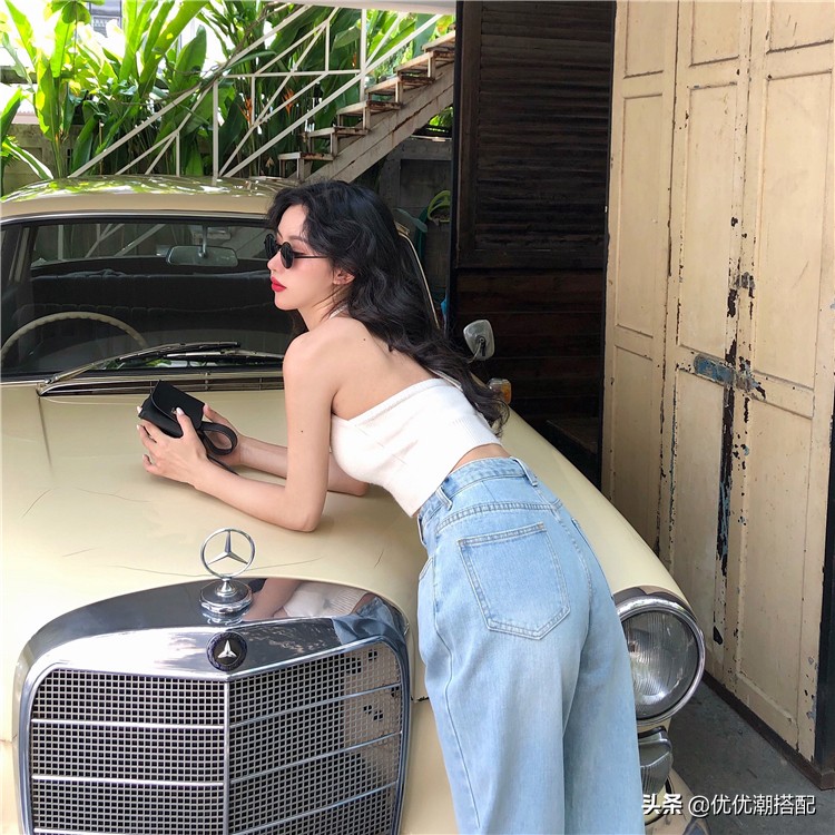 适合夏天搭配阔腿裤穿的上衣,夏季女上衣显瘦搭配阔腿裤