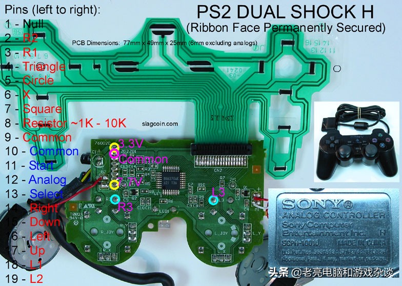 ps2手柄摇杆维修,如何维修ps2手柄