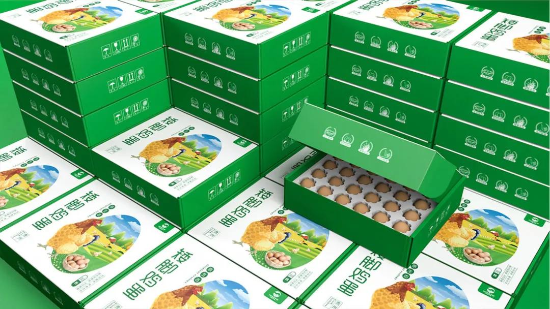 鸡蛋包装还可以这样利用,鸡蛋包装设计清新风格