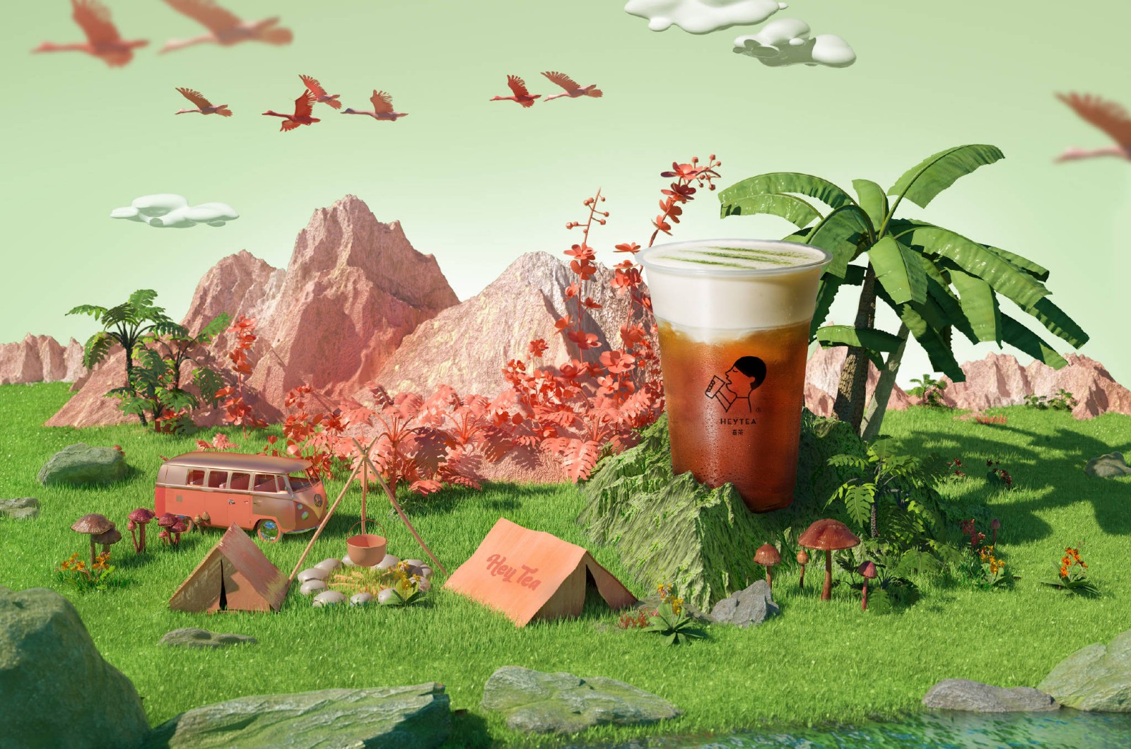 喜茶时装图片,喜茶2019二月新品