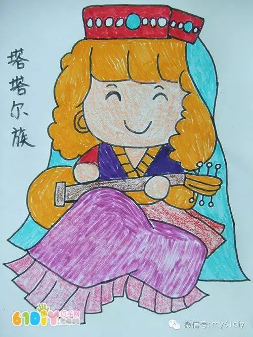 各族儿童简笔画的图片,56民族儿童简笔画大全