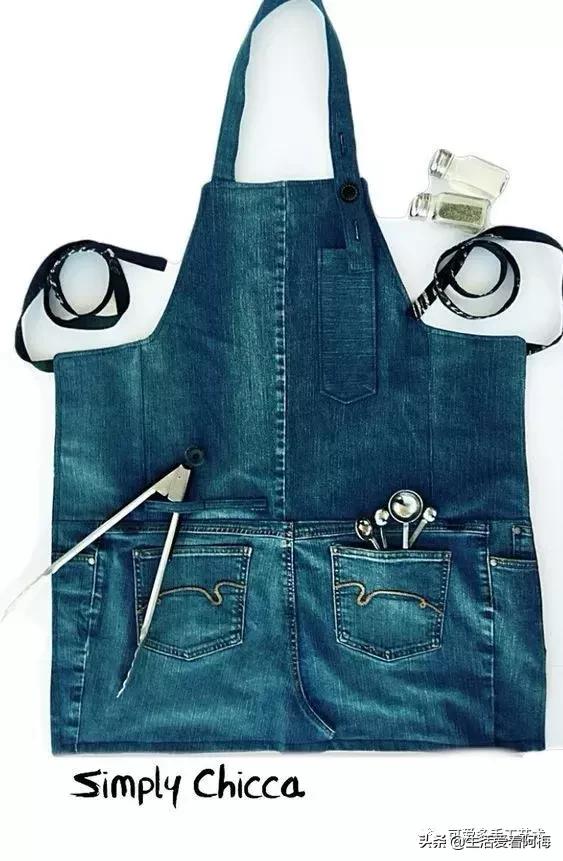 牛仔裤旧物改造手工制作小学生,废旧牛仔裤各种改造图解