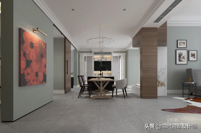 常州别墅装修现代轻奢风高雅大气,常州现代轻奢风格装修效果图