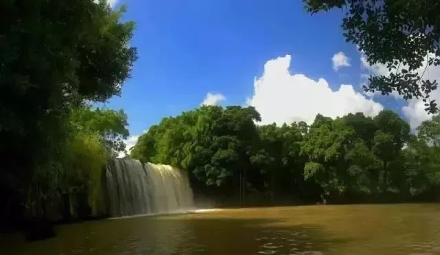 海南白沙红坎瀑布景区,海南最大的瀑布是哪个