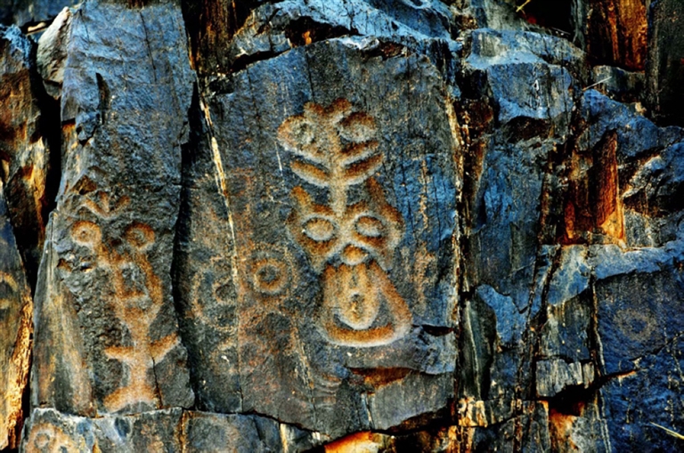 阴山岩画保护区,河套地区阴山岩画