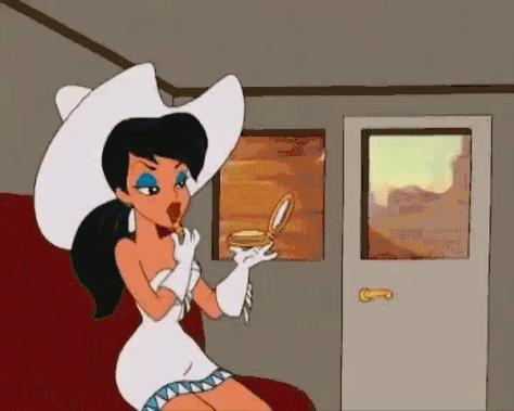 好想尝尝你的口红的味道,不停的舔口红