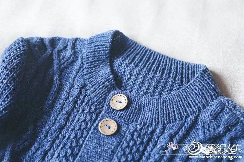 大气修身棒针提花长开衫附图解,男棒针粗线开衫