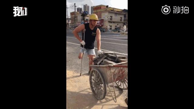90后独腿搬运工走红,90后独腿搬运工黎鸣账号