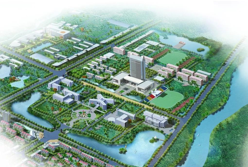 滨州职业学院风景图,山东科技职业学院手绘地图
