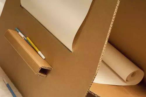 幼儿园教室角落立体大纸箱创意,大容量教室折叠纸箱