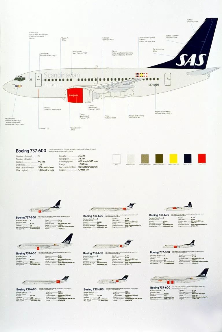 整个北欧的设计，都在这架飞机上