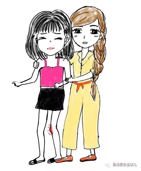 关节痛摔腿,关节弯曲痛打直就没事了