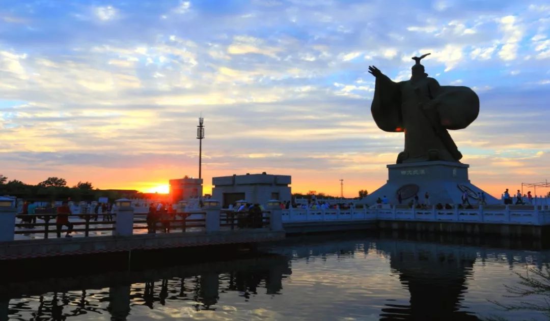 最美的西安公园风景图,西安桃花潭公园手绘导览图