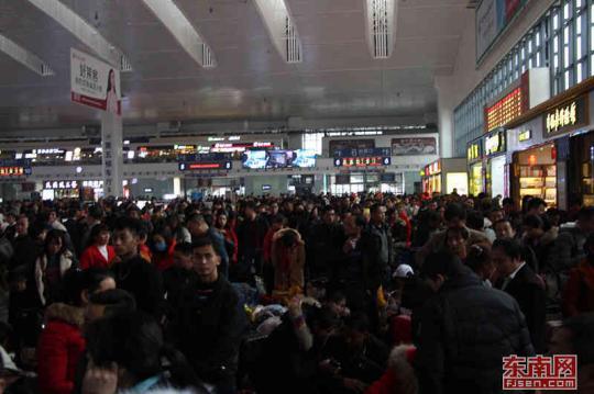 春运大幕开启福州火车站预计发送旅客364.7万人