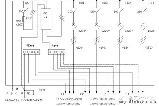 带汇流排配电箱接线安装图解,配电箱安装接线教学