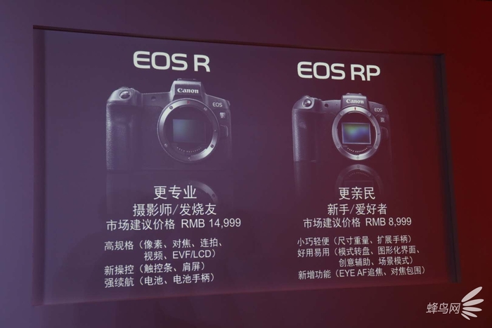 8999元高性价比全幅佳能EOSRP国内正式发布