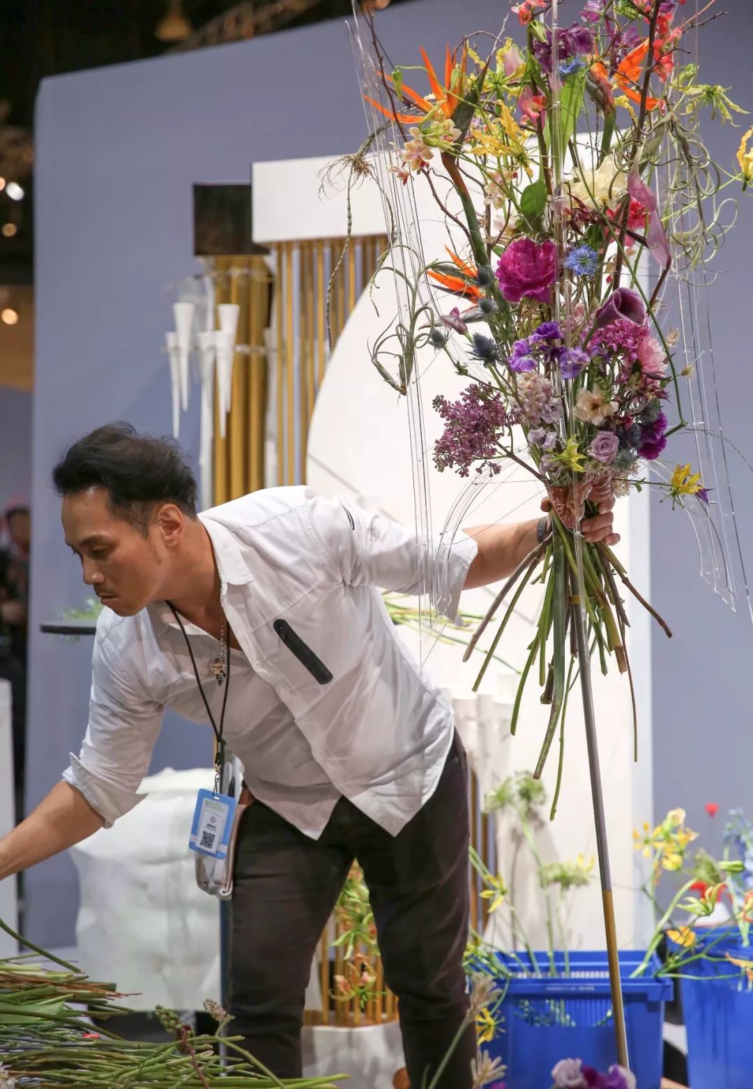 花艺国际比赛视频,2019美国费城花艺世界杯