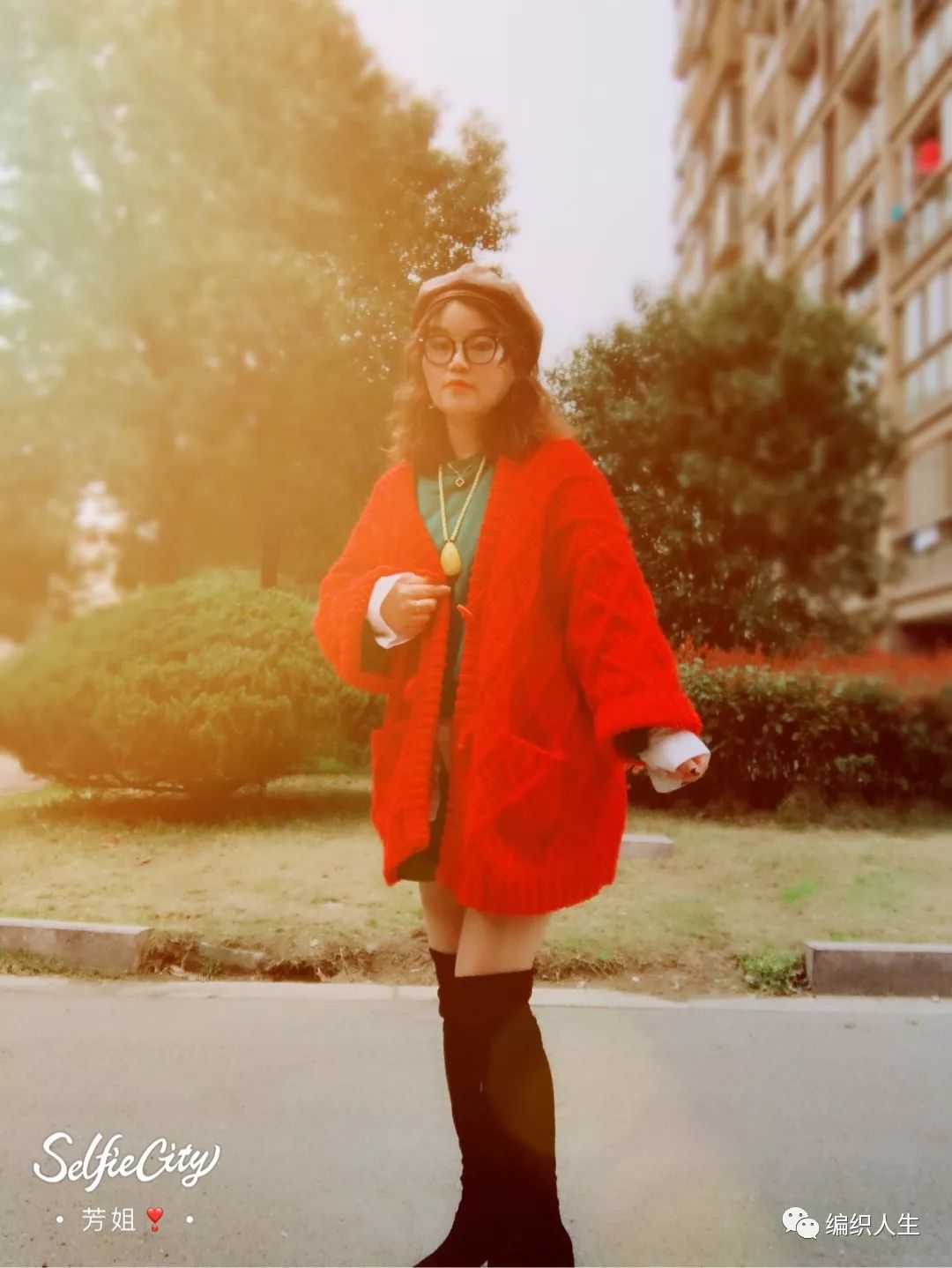 棒针手工粗线正肩毛衣女款,棒针编织v字领蝙蝠毛衣穿上显胖