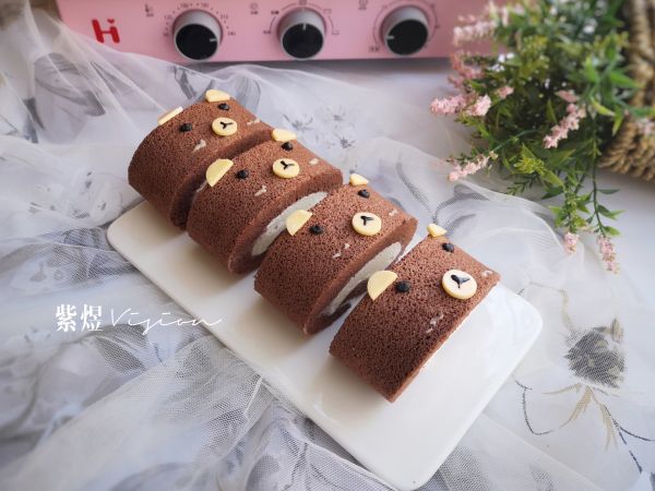 熊熊蛋糕卷,小熊熊脆饼