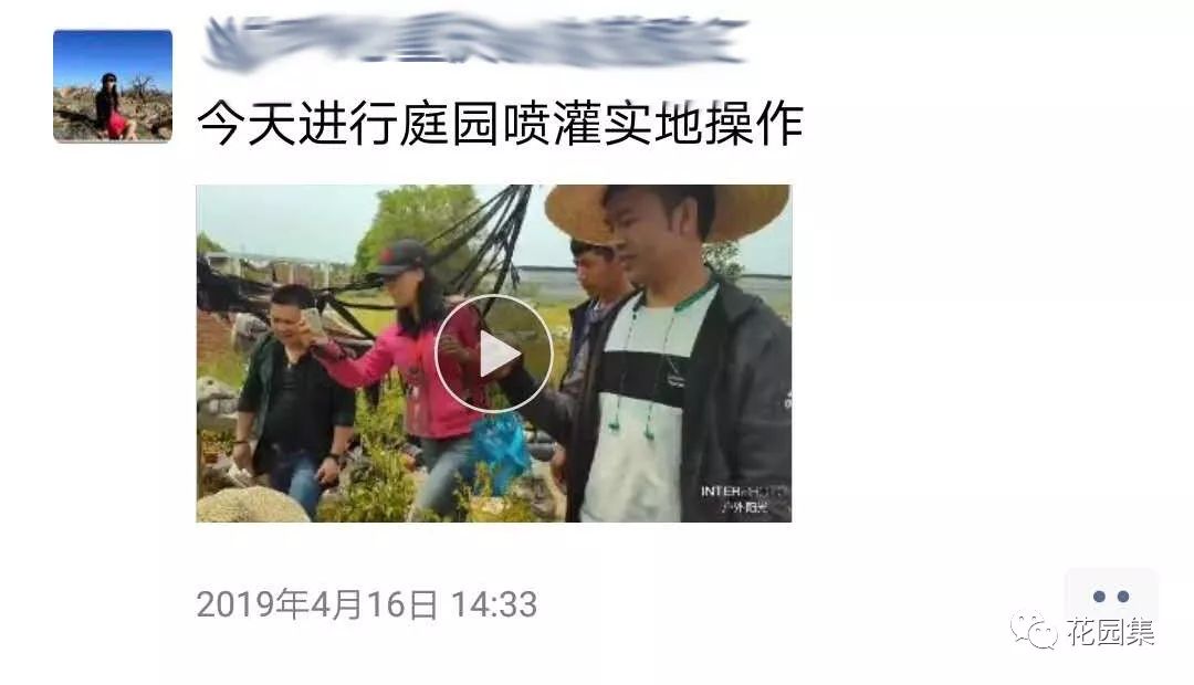 庭院自动喷灌效果图,地埋式喷灌庭院