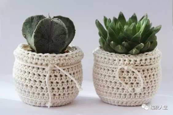 钩针收纳篮编织图解,钩针储物篮的图解