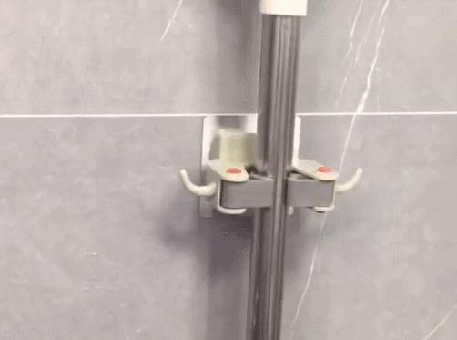 家用拖把收纳工具挂墙上,拖把挂架收纳神器最新款免打孔