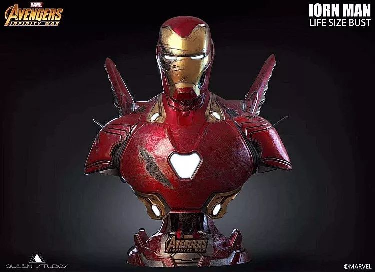 钢铁侠mk49胸像,钢铁侠mk50战甲真人可穿