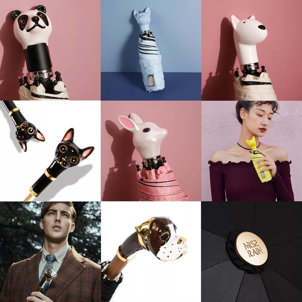 无惧雨水烈日～独特小动物头晴雨伞，让你独具气质与不俗魅力