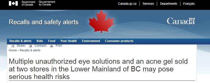 加拿大禁售日本眼药水,日本网红眼药水国外被禁售