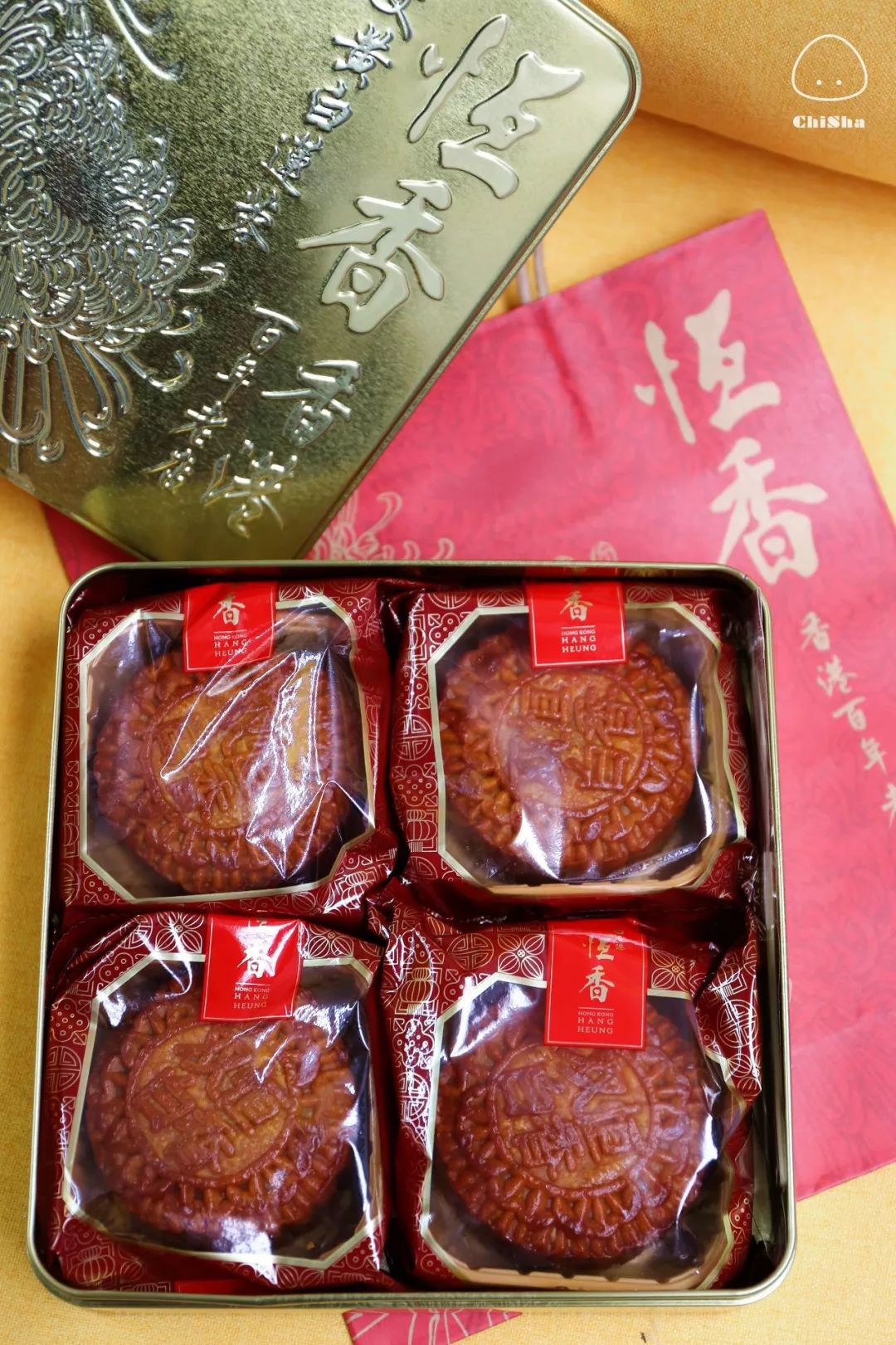 香港老饼店月饼,tv老粉