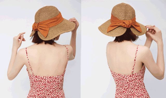 时尚穿搭防晒帽夏季防晒必备,夏天防晒遮阳帽出门必备