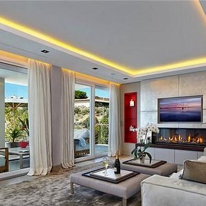 三浦友和豪宅的室内景