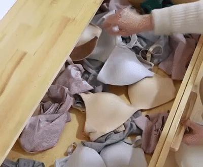 1招搞掂全柜内衣裤!日式收纳神器,告别*处私**脏乱细菌