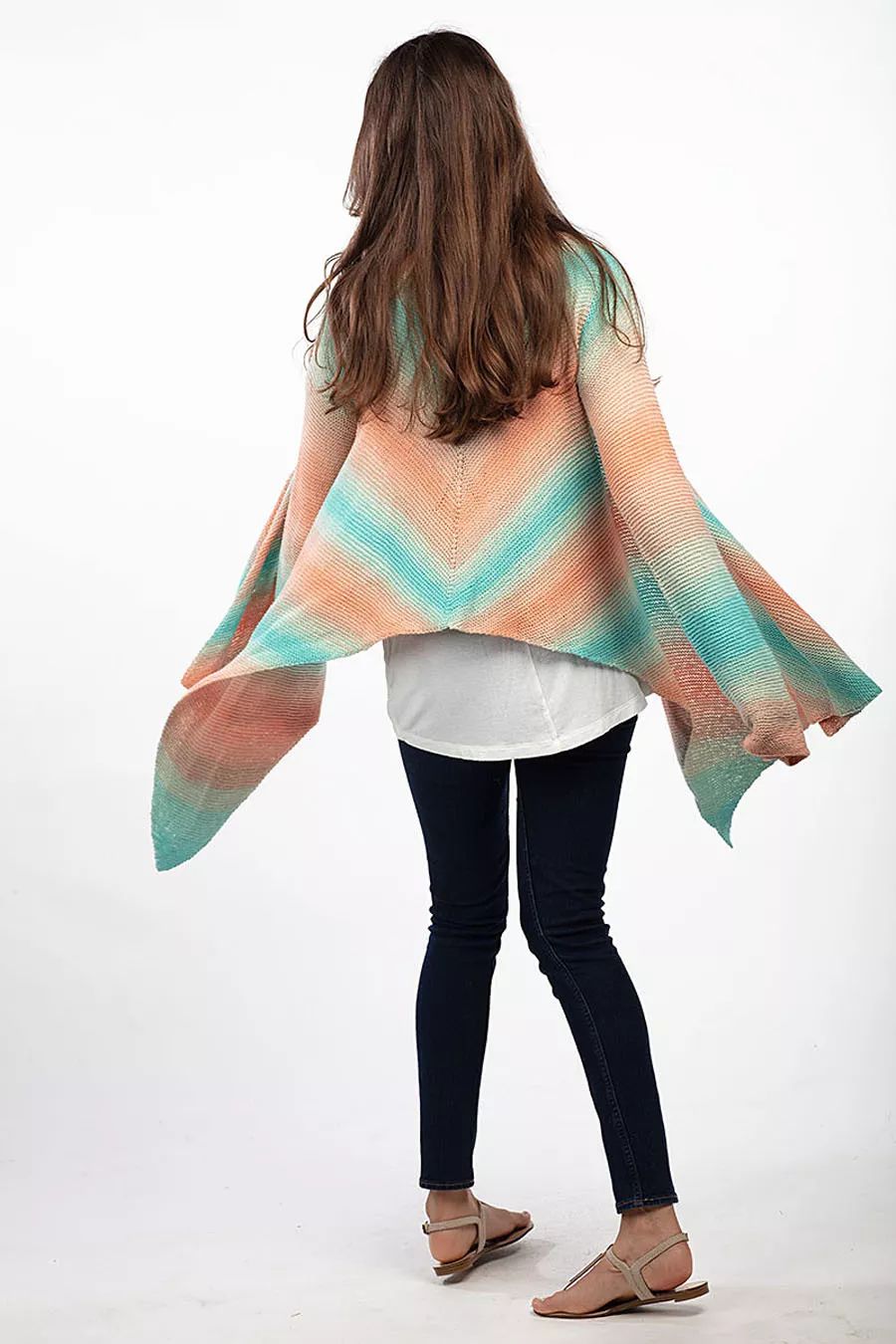 一线连钩成人连衣裙教程,拼花钩衣一线连