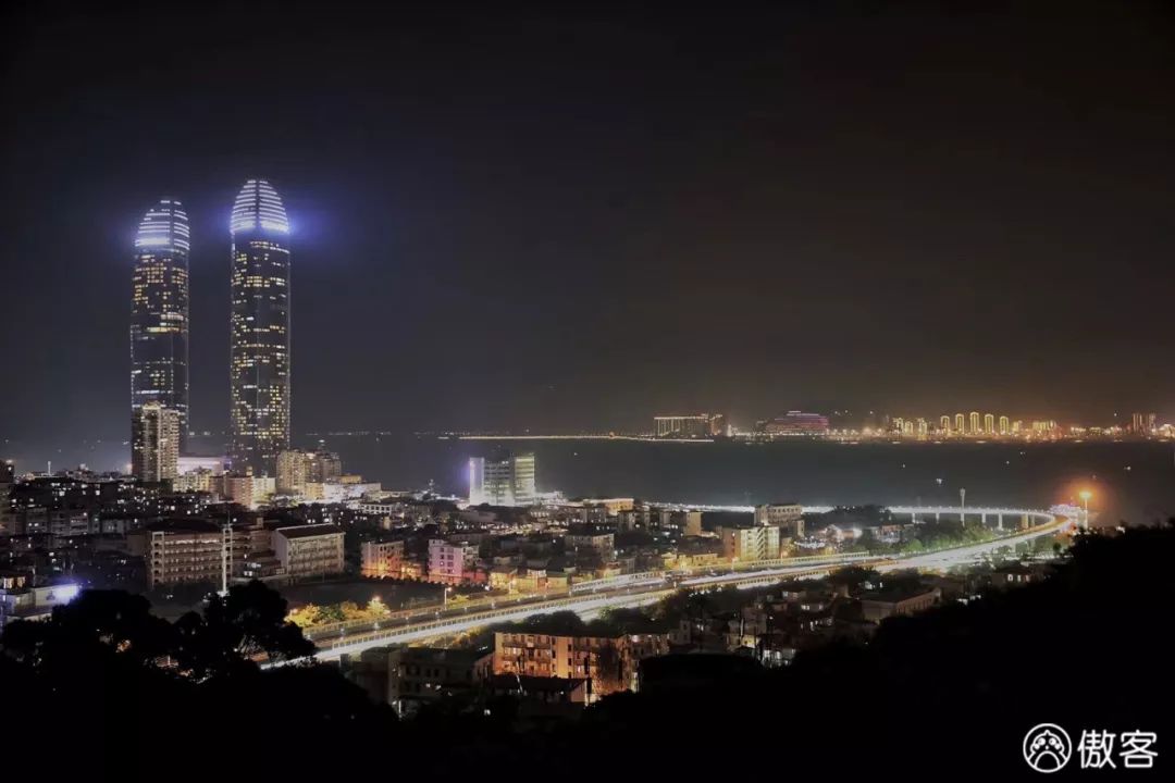 高空看厦门岛全景,厦门空中风景