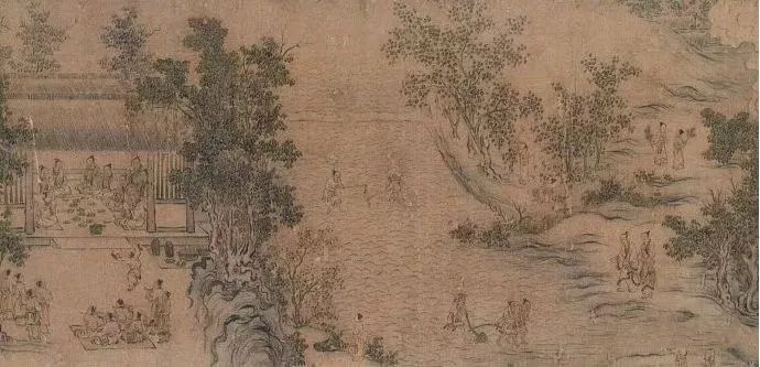 宋画中的文人形象,描绘宋人生活的画