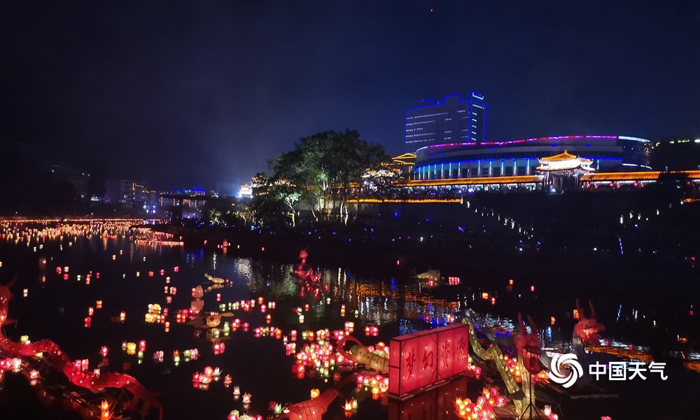 广西资江河灯节,广西资源河灯节直播