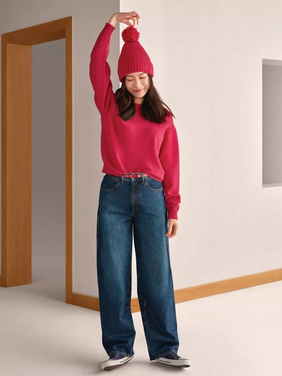 优衣库遮肉穿搭,优衣库显瘦遮肉的牛仔裙