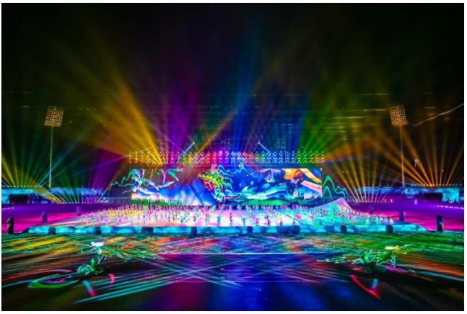 黄冈校运会开幕式入场表演,美爆了黄冈市五运会开幕式