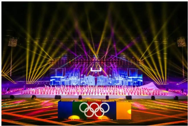 黄冈校运会开幕式入场表演,美爆了黄冈市五运会开幕式