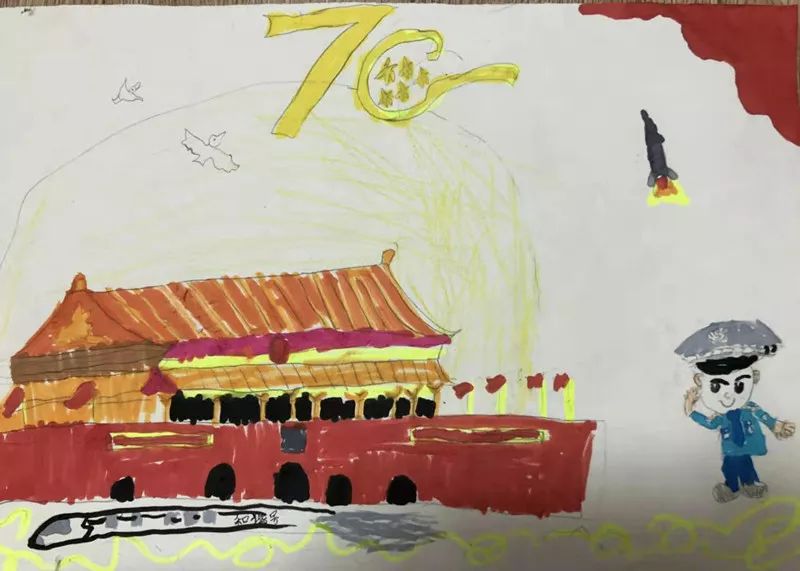 不一样的国庆献礼，福州警宝画出对祖国的爱