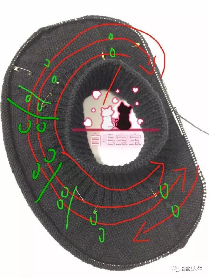 马鞍肩羊绒衫,羊绒线从领口往下织的全部视频