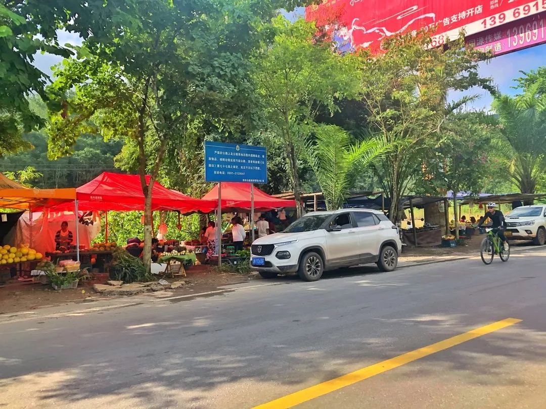 西双版纳傣族赶街视频,勐腊县勐仑镇赶街