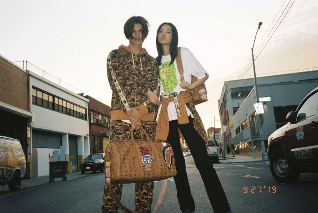 bape和mcm联名外套,mcmxbape双肩包