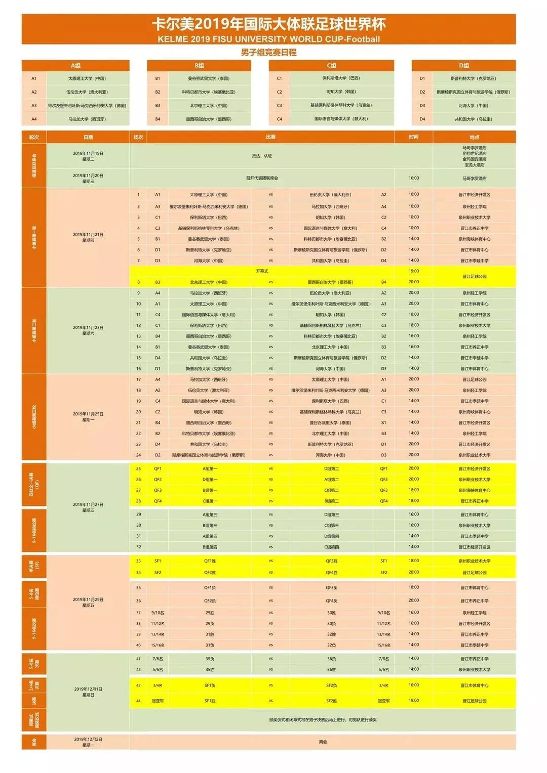 赛程速看,晋江足球比赛今日赛程